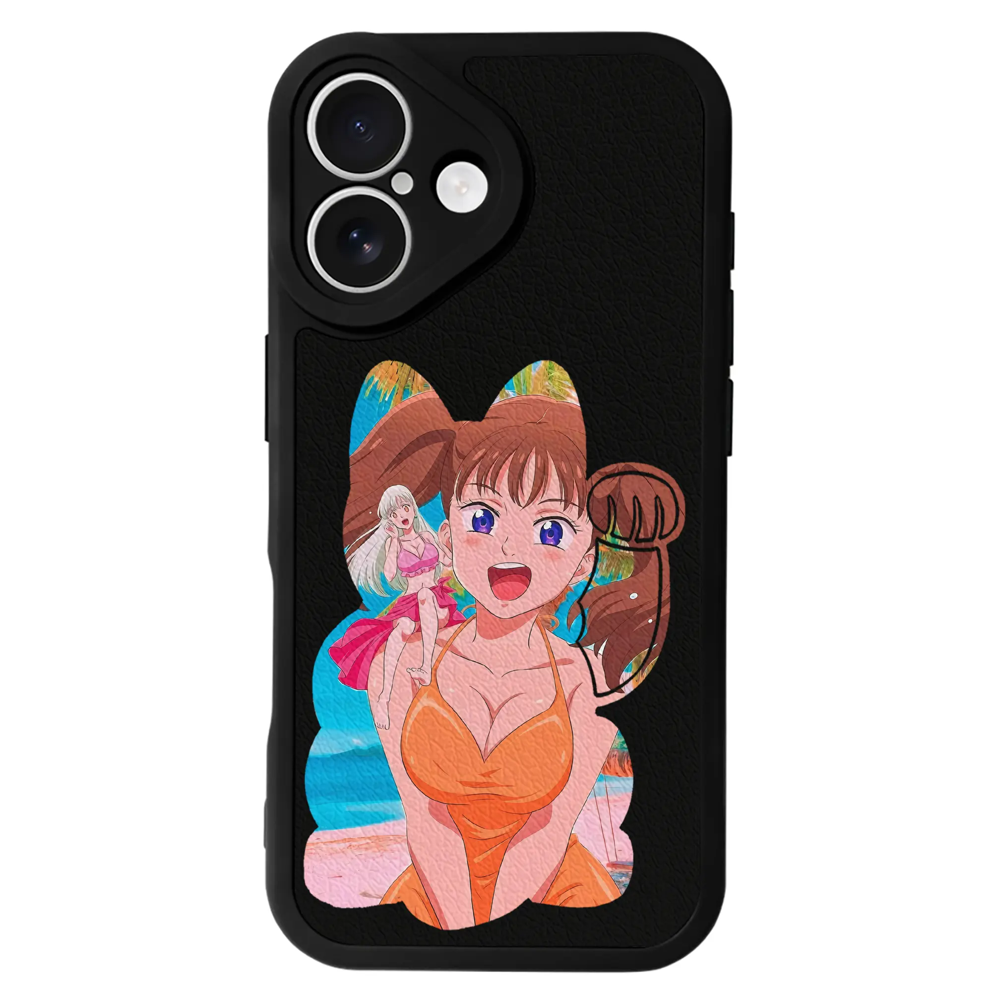 七つの大罪 グッズ ディアンヌ - IPhone 16シリーズ対応 ・ シリコンスマホケース ・ レザー調 ・ 高精度フィット ・ 耐衝撃 ・ ワイヤレス充電対応 ・ 精密カット